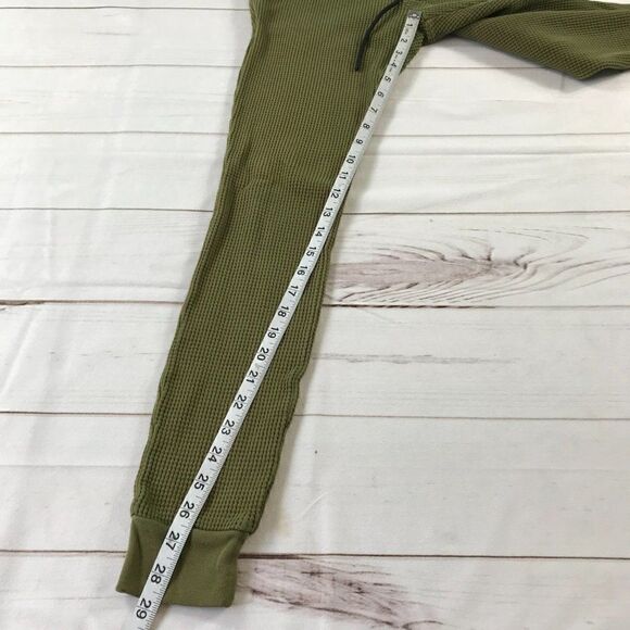 Cotton Citizen Women Waffle Knit Olive Green Jogger Pants Small - Picture 10 of 13